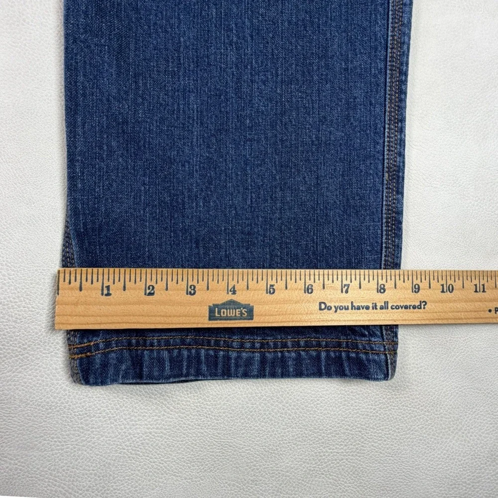 Duluth Trading Co Flex Ballroom Jeans Mens 36x32 Dark Wash Straight Leg Denim